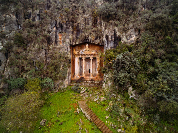 istock Rock Tomb in Fethiye, Turkey 1128174237