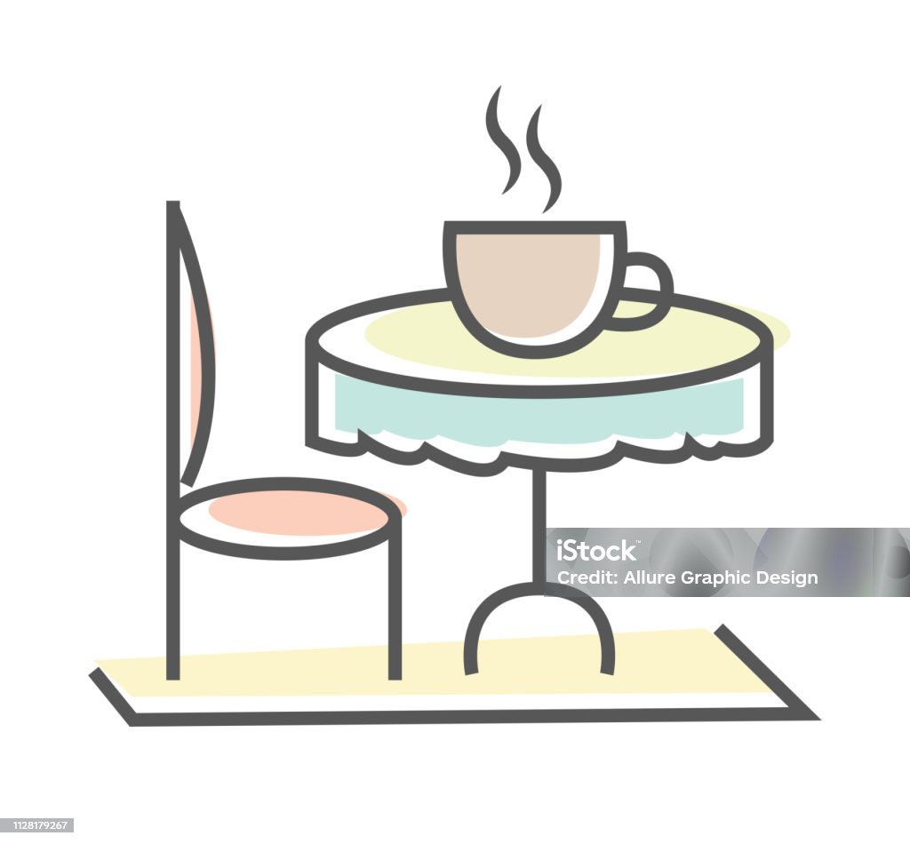 Dining With Coffee Stock Illustration - Download Image Now - Breakfast ...