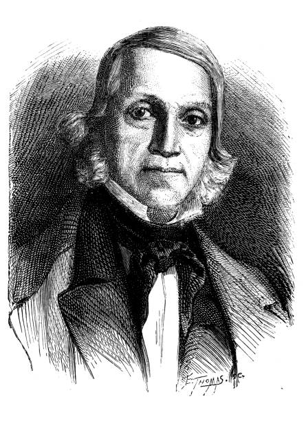 istock Antique illustration of scientist: Francois Sudre 1128180846