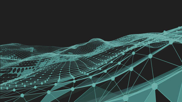 istock abstract wave formed by lines and points united in light green color 1128185739