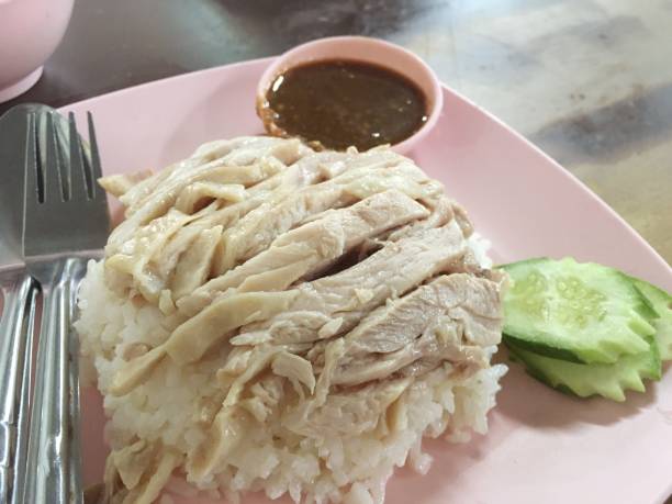 istock rice steamed with chicken food 1128185772
