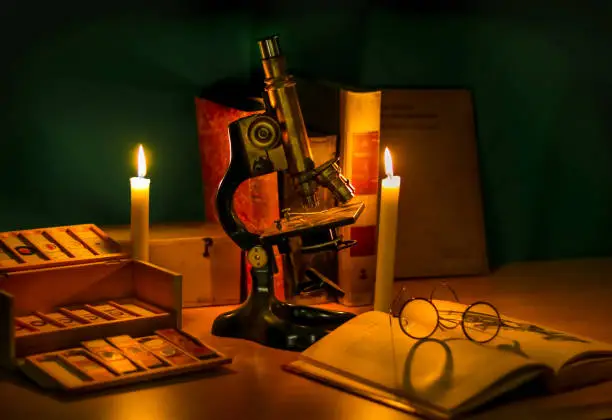 Photo of history of microscopy