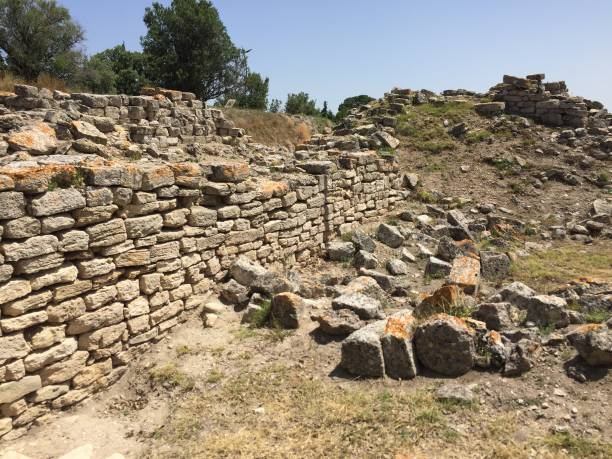 istock Ruins of Troy 1128189676