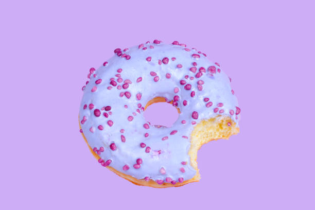 istock Sweet tasty donut isolated on white. 1128189725