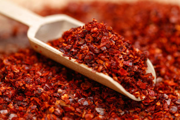 istock Background of dried ground red pepper 1128194559