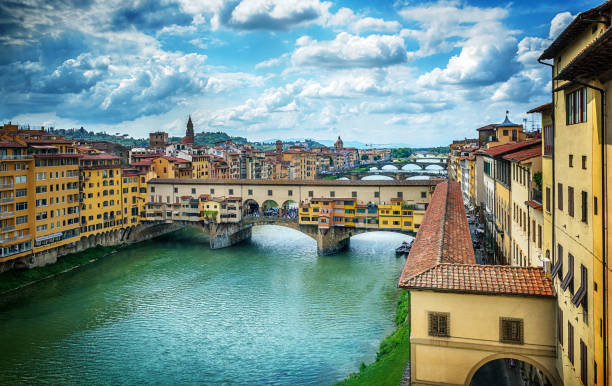 istock Ponte Vecchio on the river Arno in Florence, Italy 1128195009