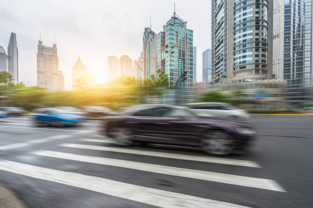 istock shanghai Cityscape and road traffic 1128198341