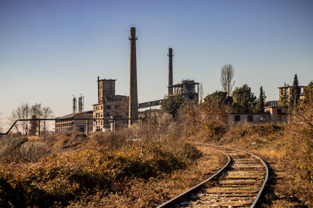 istock Abandoned Plants in Elbasan, Albania 1128201284