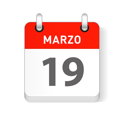 Ilustración de Marzo 19 19 De Marzo Calendario Fecha Diseño y más Vectores Libres de Derechos de 2018 - 2018, 2019, 2020 - iStock