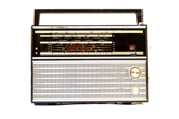 istock old radio on white backgrounds 1128210019