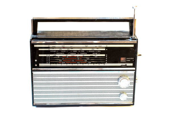 istock old radio on white backgrounds 1128210027