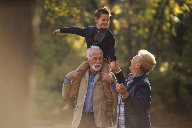istock Time with my grandparents in the park 1128211964