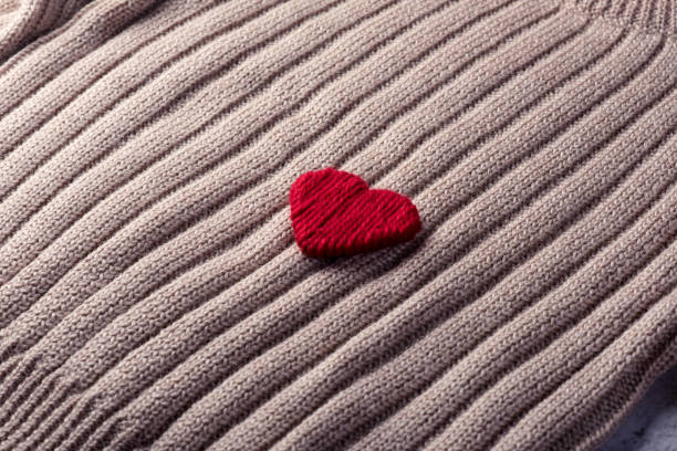 istock Heart, valentines day, top view, red heart Valentines Day concept With copy space 1128214958