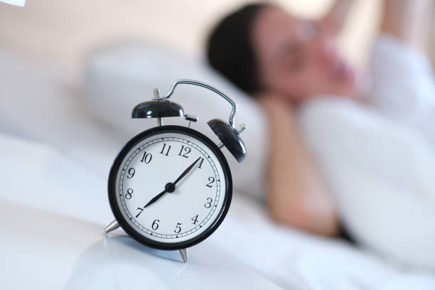 istock Young woman is not ready to wake up. 1128215576
