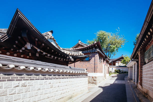 istock Bukchon Hanok Village in South Korea 1128217030