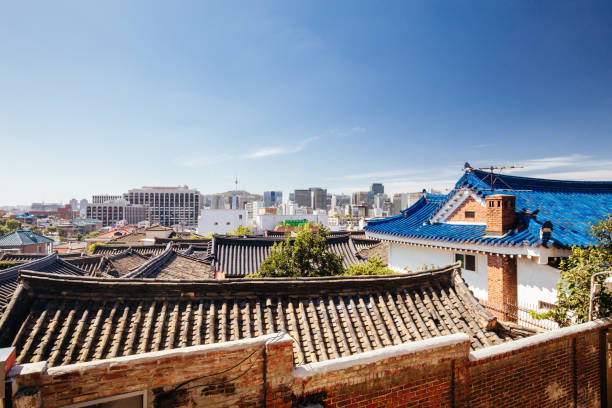 istock Bukchon Hanok Village in South Korea 1128217033