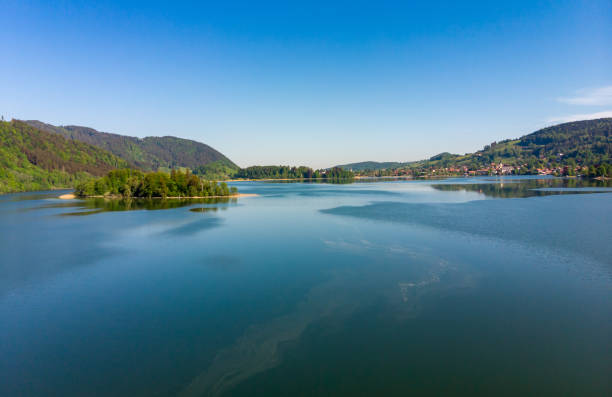 Lake Schliersee in Bavaria, Germany