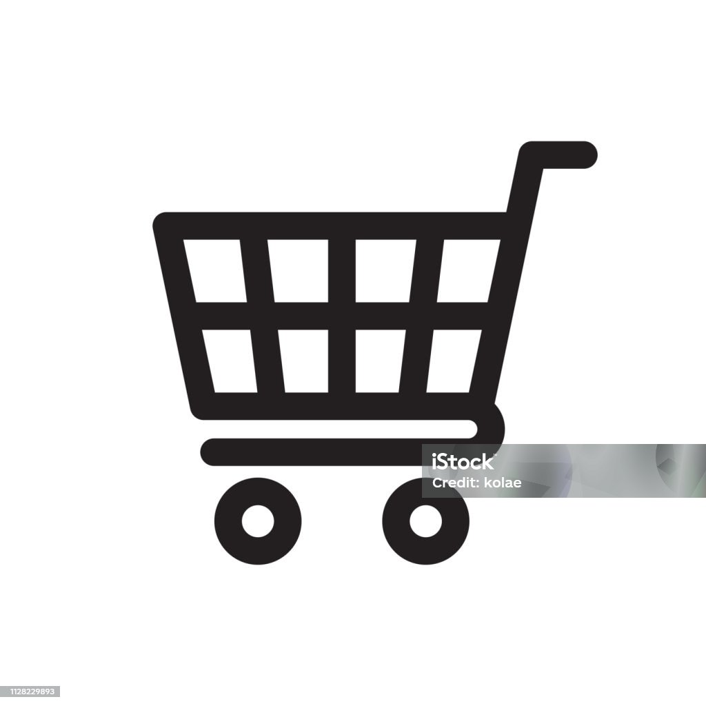 Shopping Cart Icon Shopping Cart Icon isolated on white background Shopping Cart stock vector