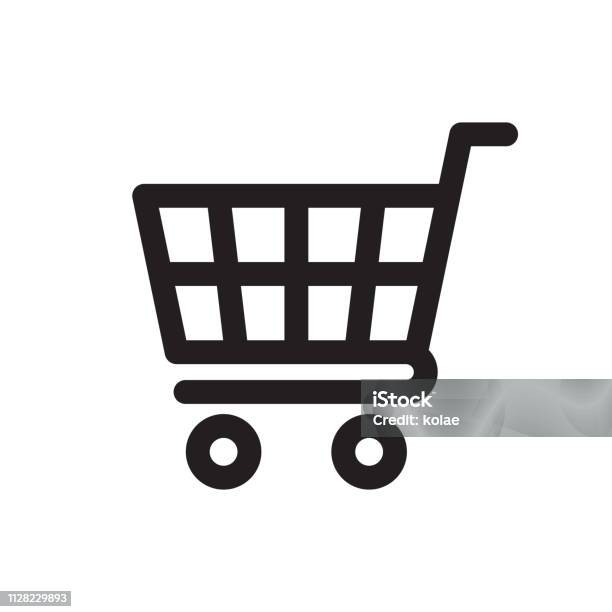 Shopping Cart Icon Stock Illustration - Download Image Now - Shopping Cart, Icon Symbol, Shopping