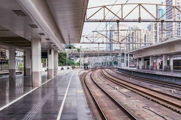 istock Railway station at day time. Shenzhen. China. 1128231187