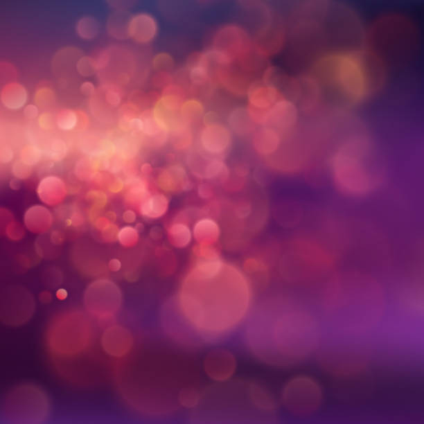 istock Summer pink purple evening sunset. Defocused landscape in sunlight with lens flare and colorful bokeh. Urban night light. EPS 10 1128235633