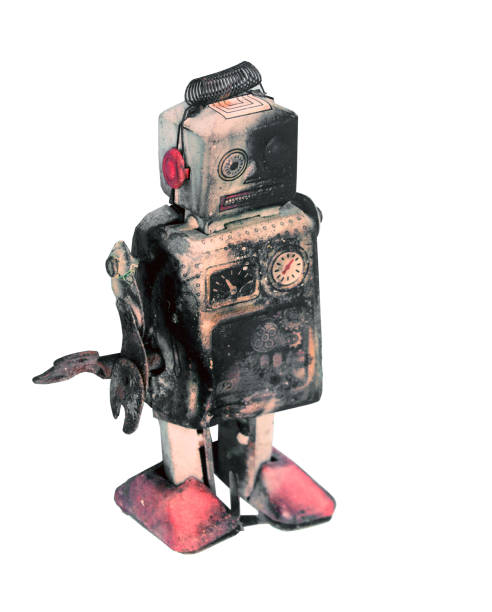 istock unhappy and beaten robot  isolated 1128237308