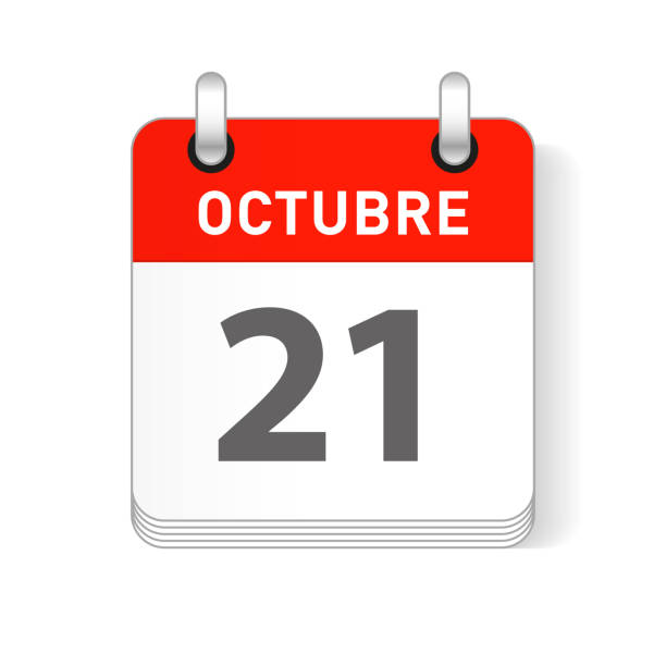 580+ Spanish Calendar Template Drawing Stock Illustrations, Royalty