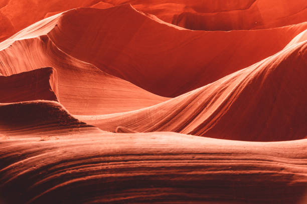 paisaje abstracto de antelope canyon - canyon heaven sunbeam arizona fotografías e imágenes de stock