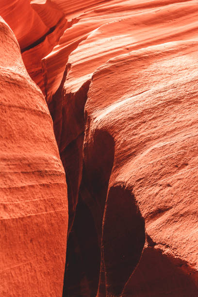 abstrakcyjny krajobraz kanionu antylopy - canyon heaven sunbeam arizona zdjęcia i obrazy z banku zdjęć
