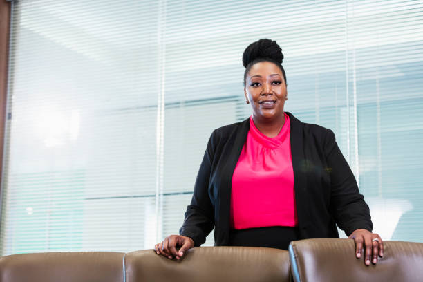 istock African-American woman working in office 1128246054