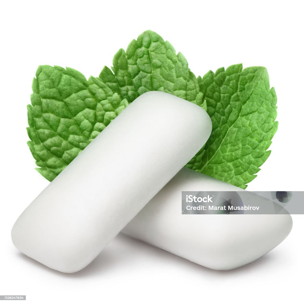 Chewing Gums With Mint Stock Photo - Download Image Now - Bubble Gum,  Toothbrush, Breath Vapor - iStock