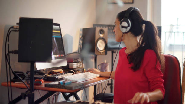 Electronic music woman