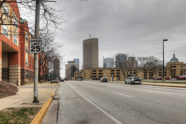 istock Street scene in Indianapolis, Indiana 1128253584