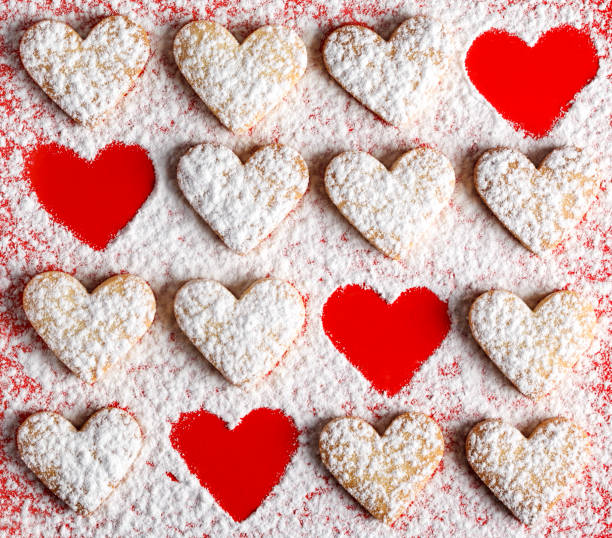 istock Heart shaped cookies for valentine's day 1128255717