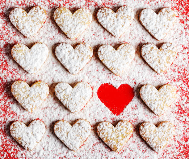 istock Heart shaped cookies for valentine's day 1128255968
