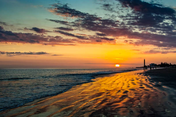 istock Sunset Maspalomas Beach Grand Canary Island 1128259006
