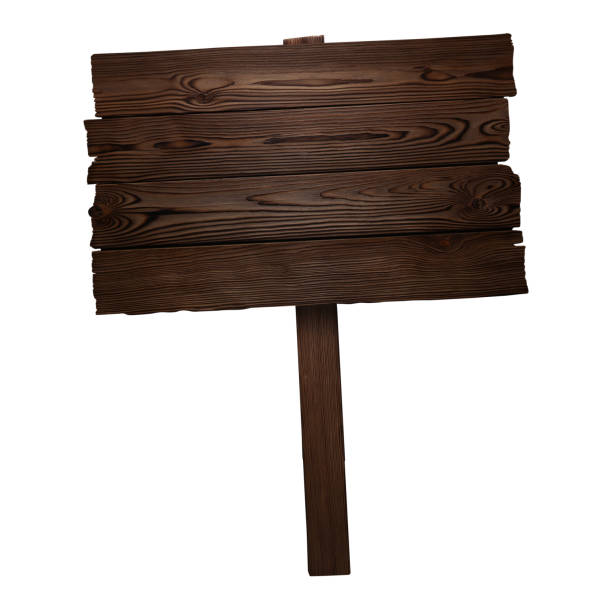 istock Wooden sign on white 1128259303