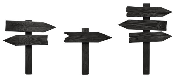 istock Wooden signs on white 1128259362