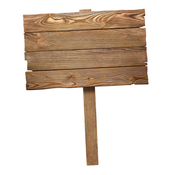 istock Wooden sign on white 1128259403