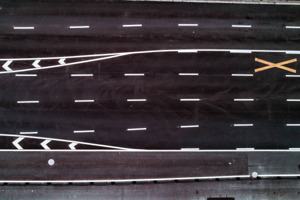 istock directly down view of highway 1128261644