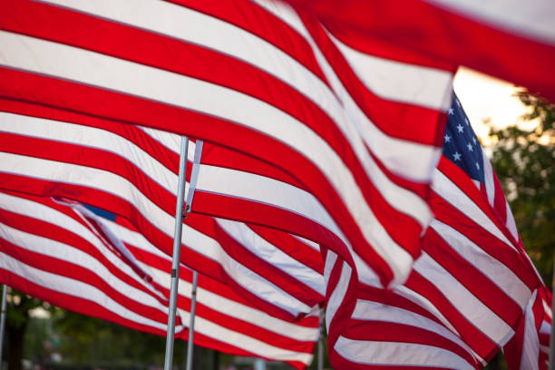 istock American Flags 1128263011