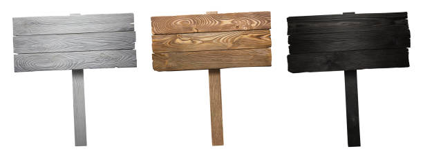 istock Wooden signs on white 1128264193