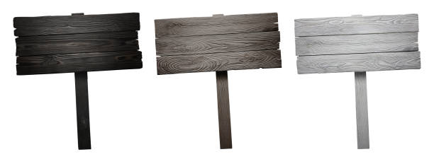 istock Wooden signs on white 1128264195