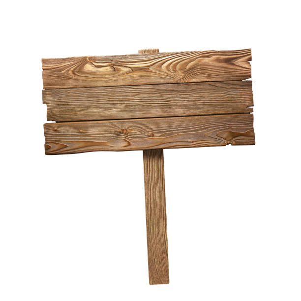 istock Wooden sign on white 1128264223