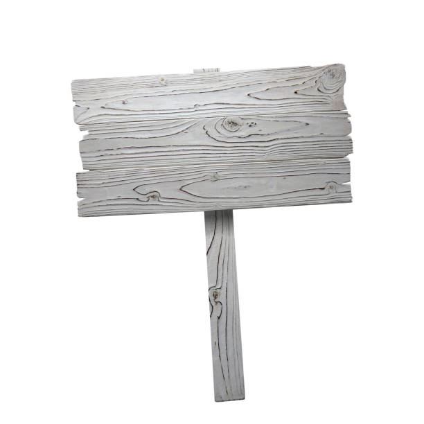 istock Wooden sign on white 1128264242