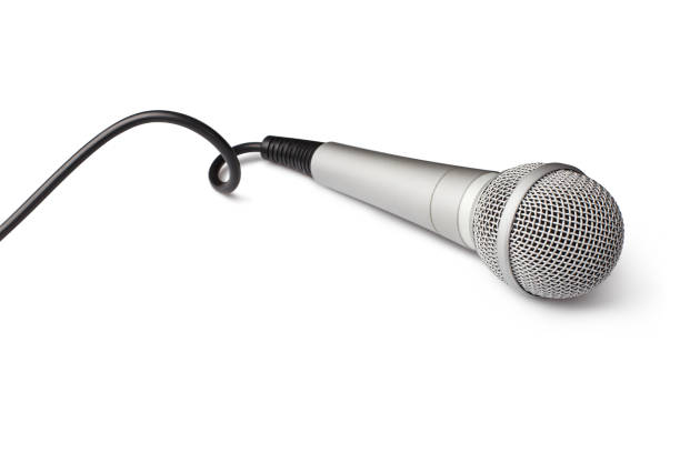 istock Microphone on white 1128264923