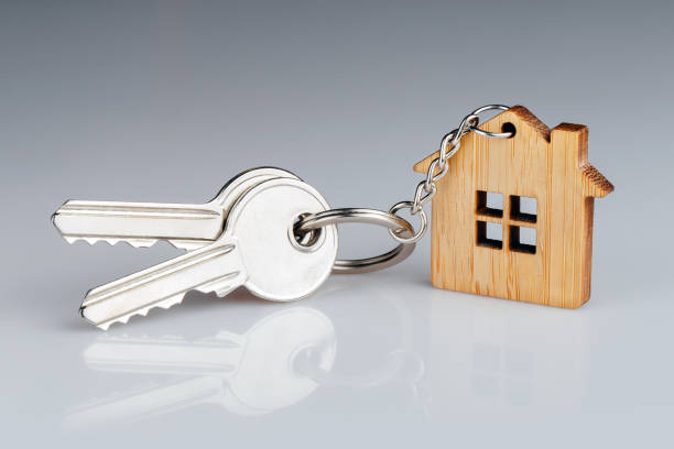istock Keys on gray 1128265005