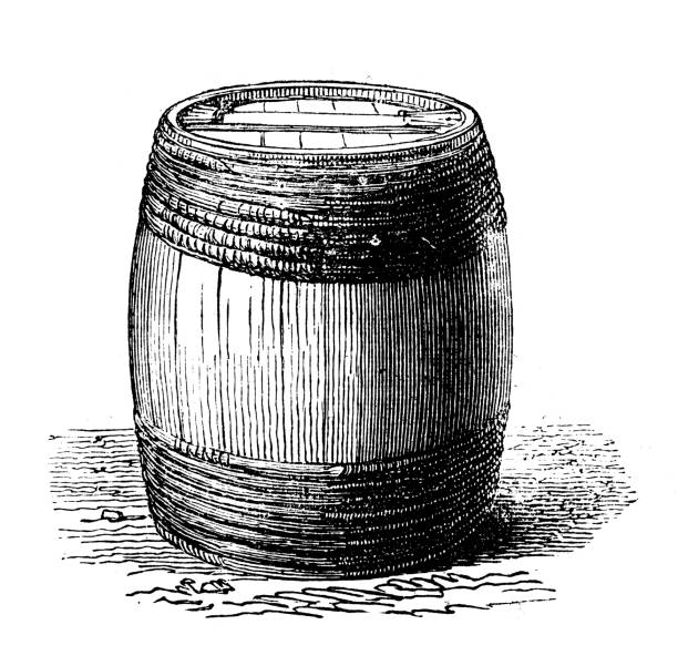 Antique illustration of scientific discoveries: Fish farming
