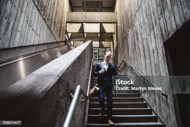 Businessman Commuting Stock Photo - Download Image Now - Adult, Business, Business Person