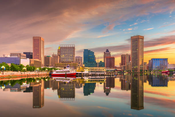 istock Baltimore, Maryland, USA Skyline on the Inner Harbor at dusk. 1128274786
